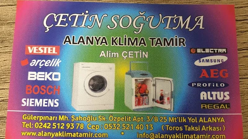 Çetin Klima Ve Beyaz Eşya Servisi kapak